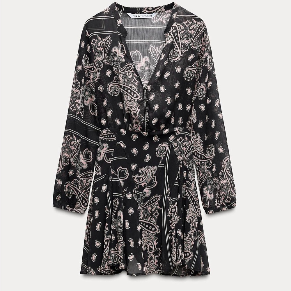 NWT ZARA PRINTED DRESS